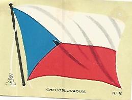 CROMO COLECCION UNIVERSAL 1934: BANDERA CHECOSLOVAQUIA. Numero 95