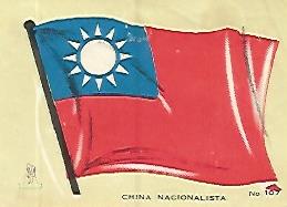 CROMO COLECCION UNIVERSAL 1938: BANDERA CHINA NACIONALISTA. Numero 107