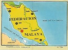 CROMO COLECCION UNIVERSAL 1946: FEDERACION MALAYA. Numero 134