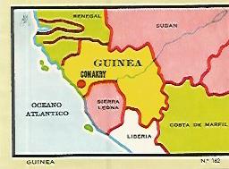 CROMO COLECCION UNIVERSAL 1958: GUINEA. Numero 162