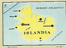 CROMO COLECCION UNIVERSAL 1973: ISLANDIA. Numero 202