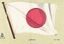 CROMO COLECCION UNIVERSAL 1977: BANDERA JAPON. Numero 215