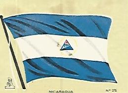 CROMO COLECCION UNIVERSAL 2000: BANDERA NICARAGUA. Numero 275