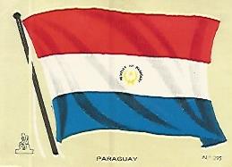 CROMO COLECCION UNIVERSAL 2007: BANDERA PARAGUAY. Numero 295
