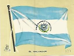 CROMO COLECCION UNIVERSAL 2015: BANDERA EL SALVADOR. Nuemreo 327