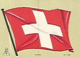 CROMO COLECCION UNIVERSAL 2025: BANDERA SUIZA. Numero 343