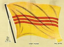 CROMO COLECCION UNIVERSAL 2040: BANDERA VIETNAM. Numero 375