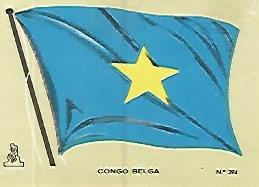 CROMO COLECCION UNIVERSAL 2047: BANDERA CONGO BELGA. Numero 394