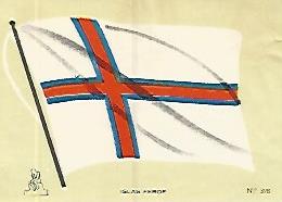 CROMO COLECCION UNIVERSAL 2050: BANDERA ISLAS FEROE. Numero 398