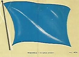 CROMO COLECCION UNIVERSAL 2052: BANDERA RHODESIA Y NYASALANDIA. Numero 404