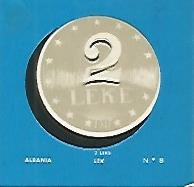 CROMO COLECCION UNIVERSAL 2059: LEM (moneda de Albania). Numero 8