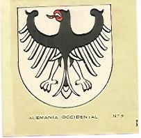 CROMO COLECCION UNIVERSAL 2060: ESCUDO ALEMANIA OCCIDENTAL. Numero 9