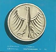 CROMO COLECCION UNIVERSAL 2063: MARCO ALEMANIA ORIENTAL. Numero 16