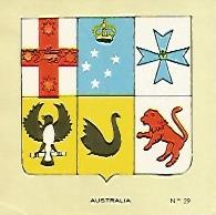 CROMO COLECCION UNIVERSAL 2068: ESCUDO AUSTRALIA. Numero 29