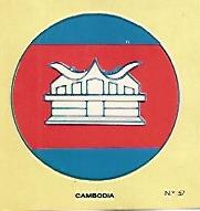 CROMO COLECCION UNIVERSAL 2081: ESCUDO CAMBOYA. Numero 57