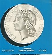 CROMO COLECCION UNIVERSAL 2084: FRANCO FRANCES EN CAMERUN. Numero 64