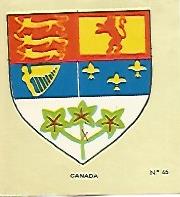 CROMO COLECCION UNIVERSAL 2085: ESCUDO CANADA. Numero 65