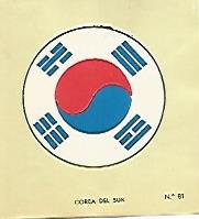 CROMO COLECCION UNIVERSAL 2090: ESCUDO COREA DEL SUR. Numero 81