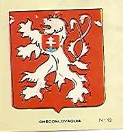 CROMO COLECCION UNIVERSAL 2095: ESCUDO CHECOSLOVAQUIA. Numereo 93