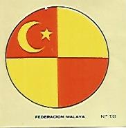CROMO COLECCION UNIVERSAL 2108: ESCUDO FEDERACION MALAYA. Numero 133