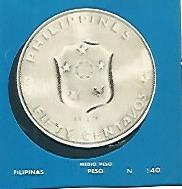CROMO COLECCION UNIVERSAL 2110: PESO FILIPINO. Numero 140