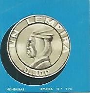 CROMO COLECCION UNIVERSAL 2122: LEMPIRA. Numero 176