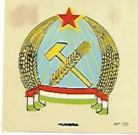 CROMO COLECCION UNIVERSAL 2123: ESCUDO HUNGRIA. Numero 177