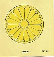 CROMO COLECCION UNIVERSAL 2138: ESCUDO JAPON. Numero 213