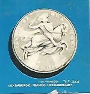 CROMO COLECCION UNIVERSAL 2147: FRANCO LUXEMBURGO. Numero 244