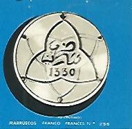CROMO COLECCION UNIVERSAL 2153: FRANCO FRANCES (Marruecos). Numero 256