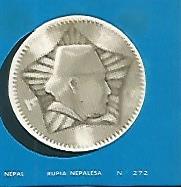 CROMO COLECCION UNIVERSAL 2159: RUPIA NEPALESA. Numero 272