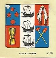 CROMO COLECCION UNIVERSAL 2163: ESCUDO NUEVA ZELANDA. Numero 281