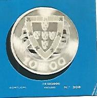 CROMO COLECCION UNIVERSAL 2172: ESCUDO PORTUGUES. Numero 308
