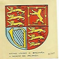 CROMO COLECCION UNIVERSAL 2173: ESCUDO REINO UNIDO. Numero 309