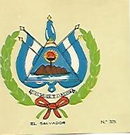 CROMO COLECCION UNIVERSAL 2181: ESCUDO EL SALVADOR. Numero 325
