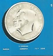 CROMO COLECCION UNIVERSAL 2186: CORONA SUECA. Numero 336