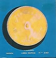 CROMO COLECCION UNIVERSAL 2188: LIBRA EGIPCIA (Sudan). Numero 340