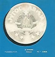 CROMO COLECCION UNIVERSAL 2203: DINAR YUGOSLAVO. Numero 388