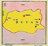 CROMO COLECCION UNIVERSAL 2205: MAPA BUTAN. Numero 391