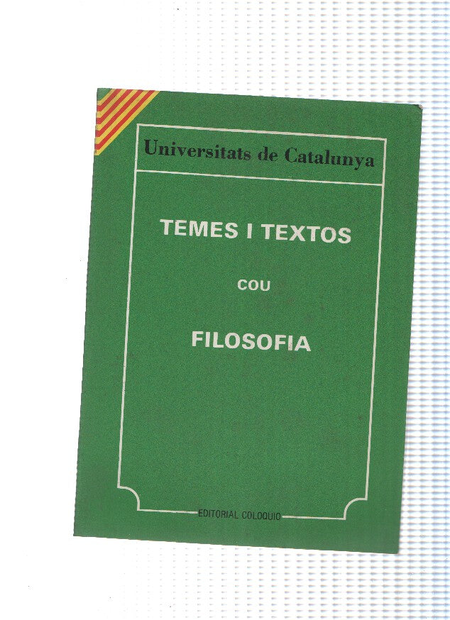 Temes i Textos COU Filosofia