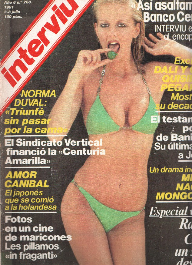 INTERVIU Volumen 0268: RAFAELA CARRA, (cubierta estropeada con cello lado lomo)