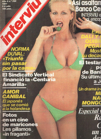 INTERVIU Volumen 0268: RAFAELA CARRA, (cubierta estropeada con cello lado lomo)