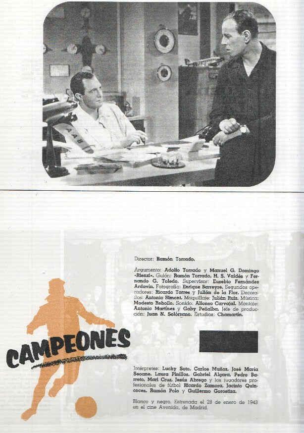 Ficha cine Suevia Films: La rueda de la vida y Campeones