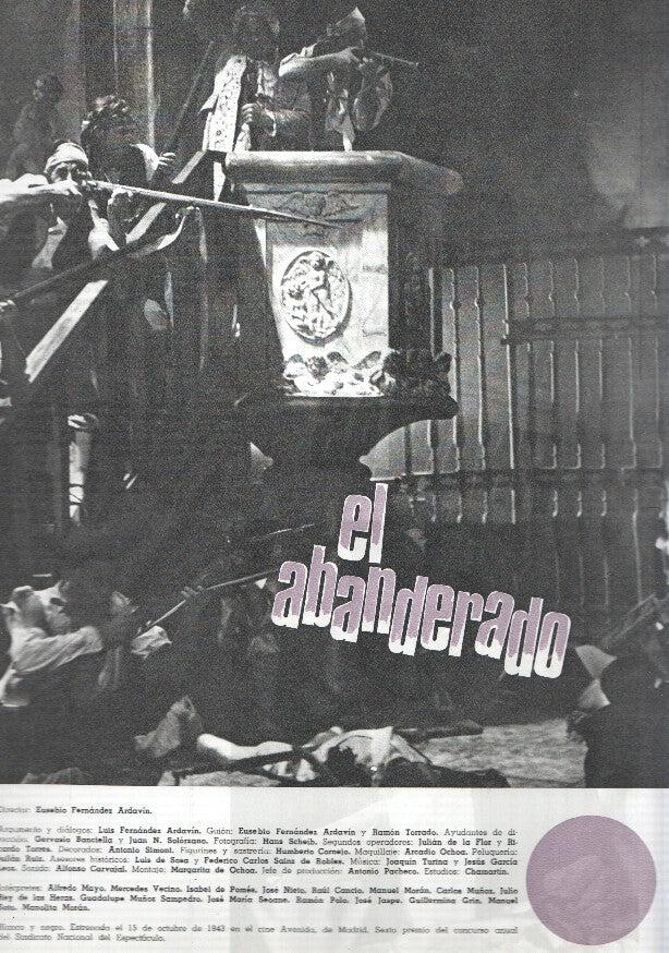 Ficha cine Suevia Films: El abanderado y el rey de las finanzas