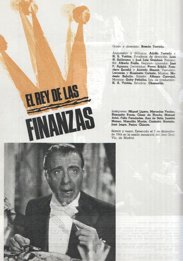 Ficha cine Suevia Films: El abanderado y el rey de las finanzas