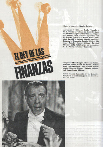 Ficha cine Suevia Films: El abanderado y el rey de las finanzas