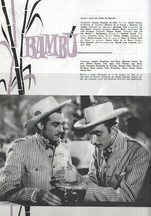 Ficha cine Suevia Films: Castañuela y Bambu