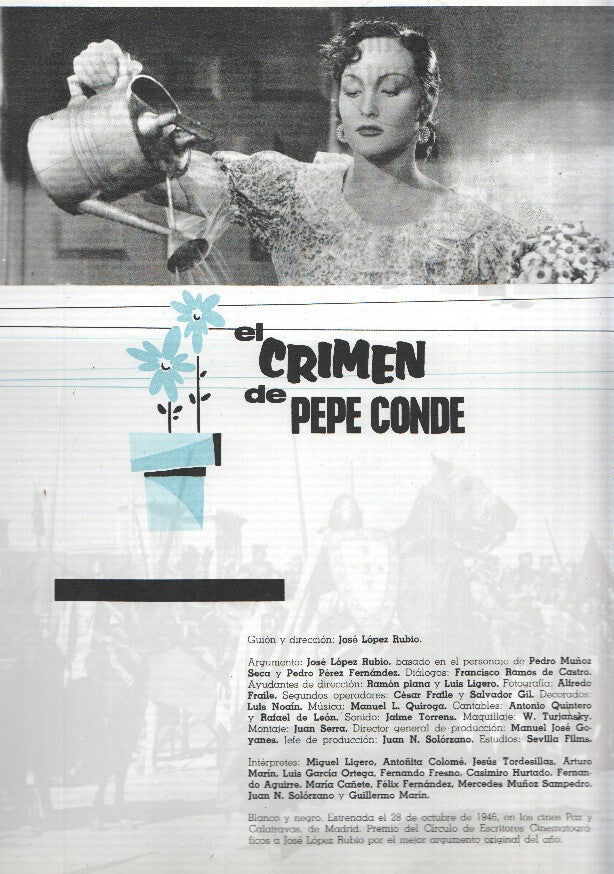 Ficha cine Suevia Films: El crimen de Pepe Conde y Reina Santa