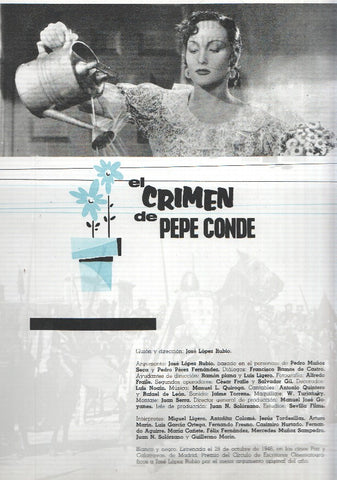 Ficha cine Suevia Films: El crimen de Pepe Conde y Reina Santa
