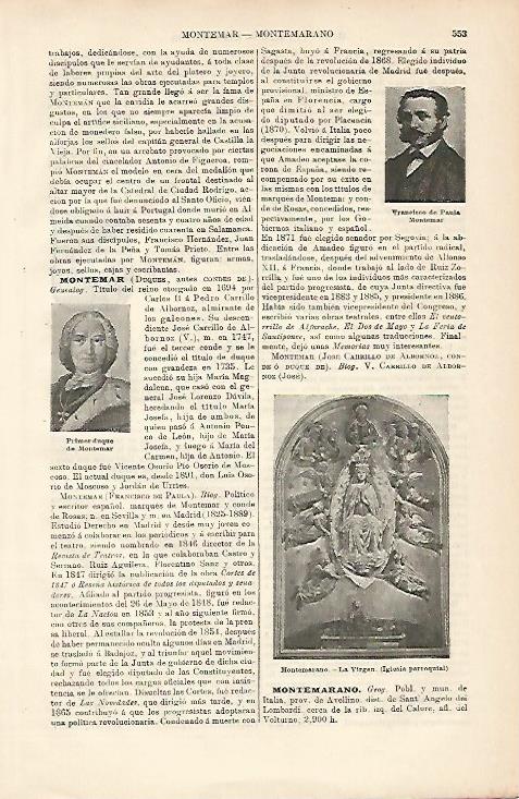  LAMINA ESPASA 8633: Virgen de Montemarano Italia
